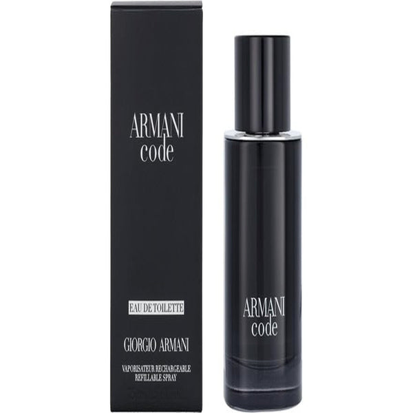 Armani Code 2.5 oz Eau de Toilette Spray refillable bottle for men