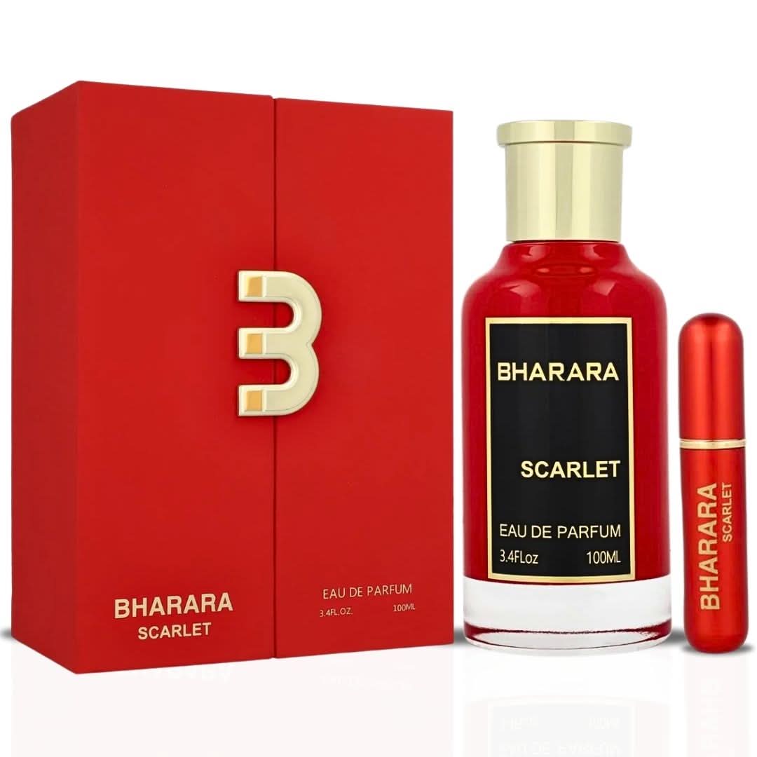 Bharara Scarlet 3.4 oz Eau de Parfum spray bottle