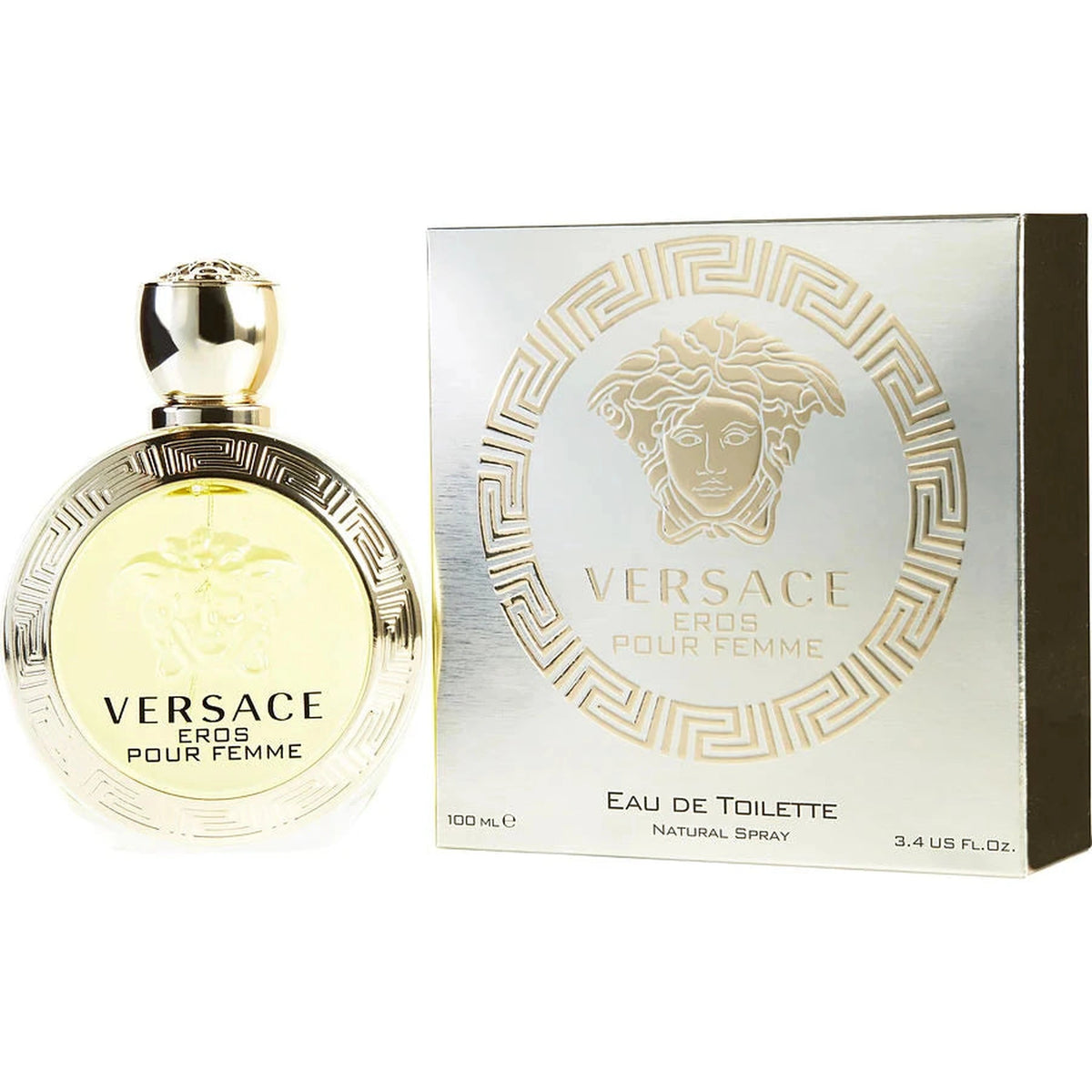 Versace Eros Femme 3.4 oz Eau de Toilette spray bottle