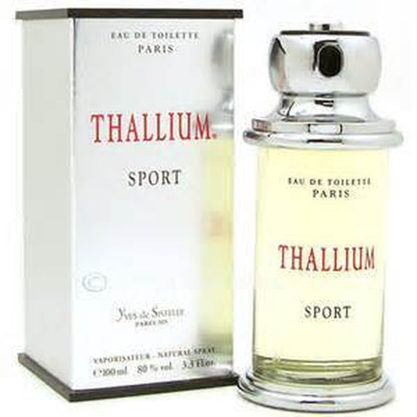 THALLIUM SPORT 3.4OZ EDT Spray men's fresh aquatic fragrance bottle