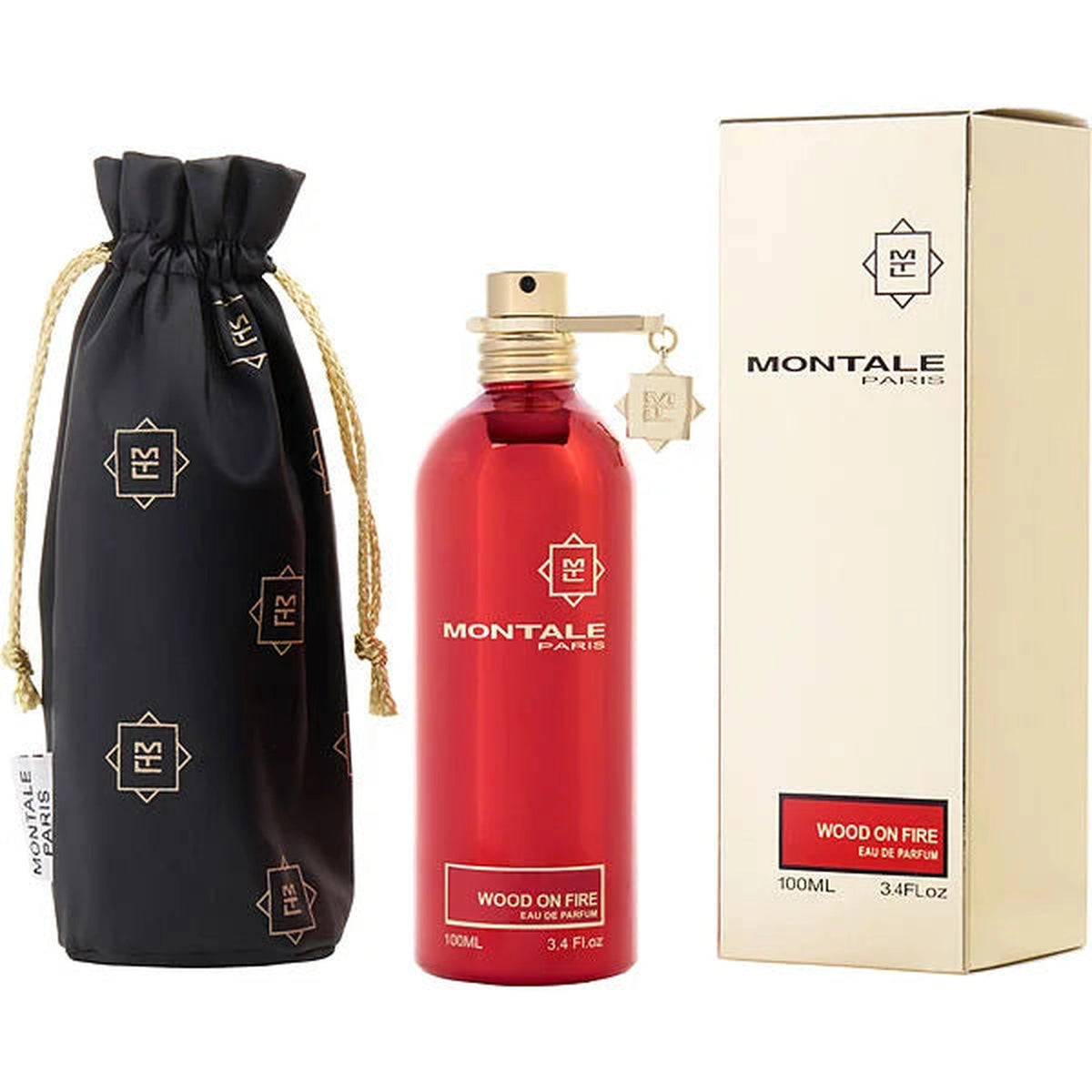 Montale Wood On Fire 3.4 oz Eau de Parfum Spray unisex tester bottle