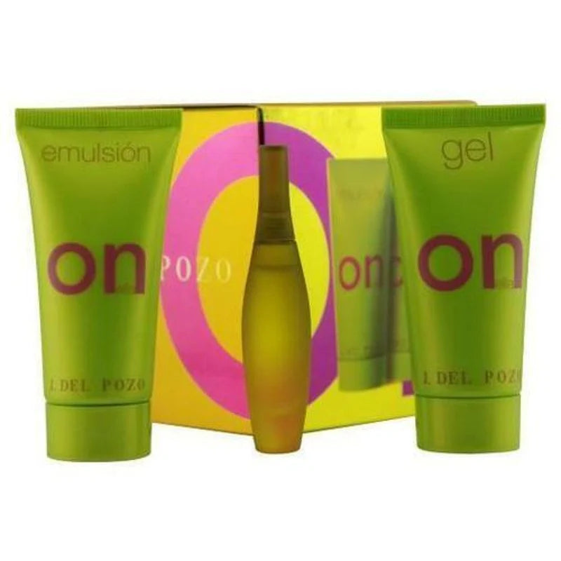 On Ella by Jesus Del Pozo - 3pcs (3.3oz Eau de Toilette + 3.3oz Body Lotion + 3.3oz Shower Gel ) - Set