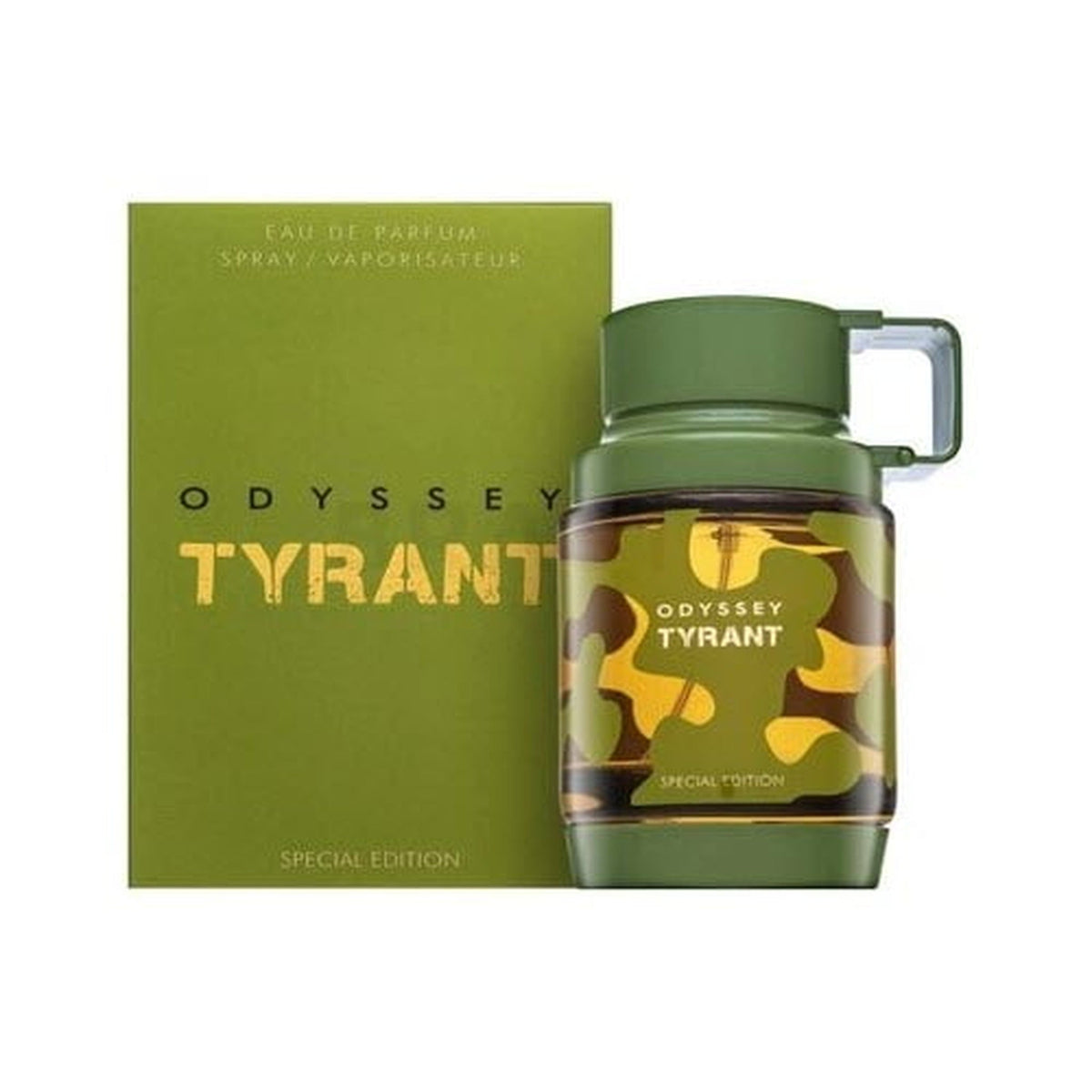 ARMAF Odyssey Tyrant 3.4 oz Eau de Parfum spray bottle