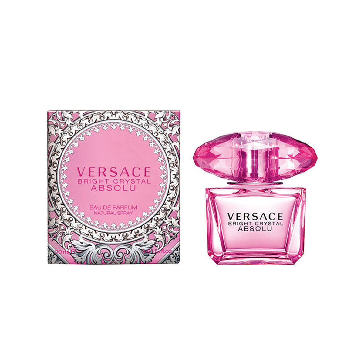 Versace Bright Crystal Absolu 3.0 oz Eau de Parfum spray bottle