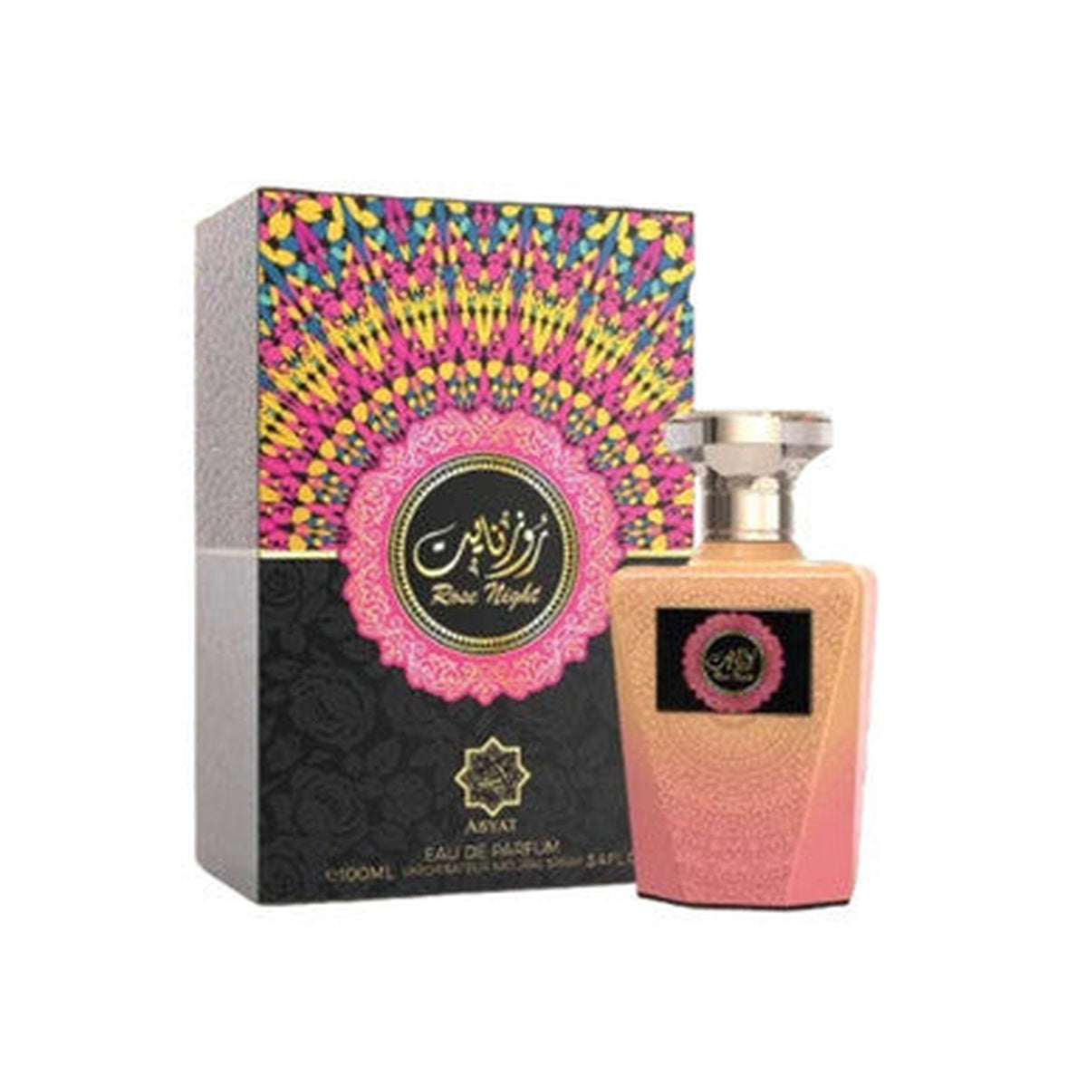Abyat Rose Night 3.0 oz Eau de Parfum spray unisex fragrance bottle