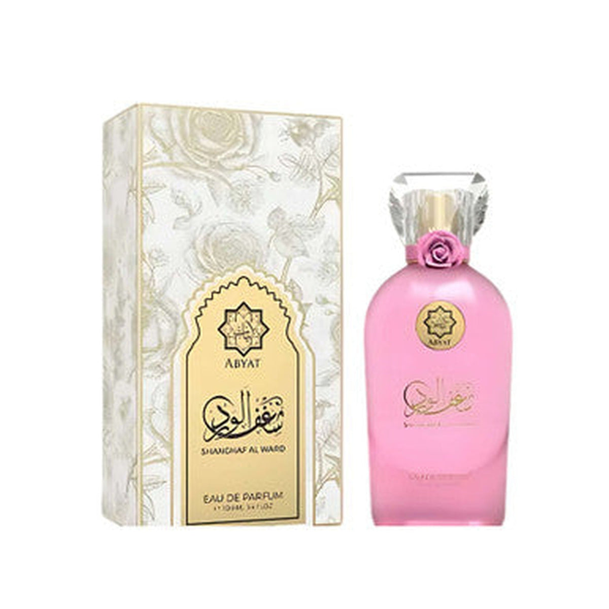 Abyat Shanghaf Al Ward 3.4 oz Eau de Parfum spray bottle for unisex