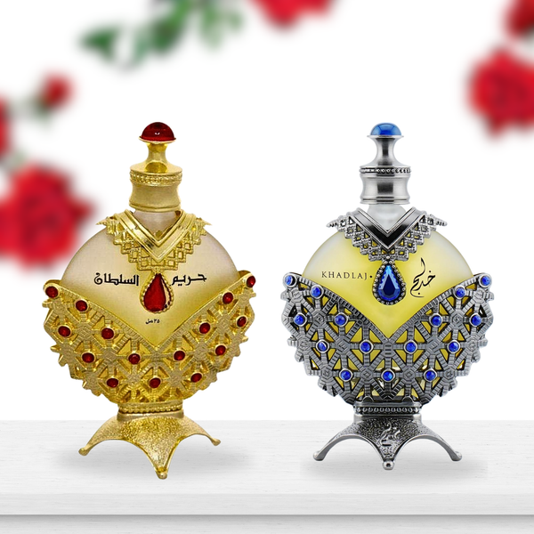 Hareem Al Sultan Antique Blue 1.2oz fragrance oil bottle