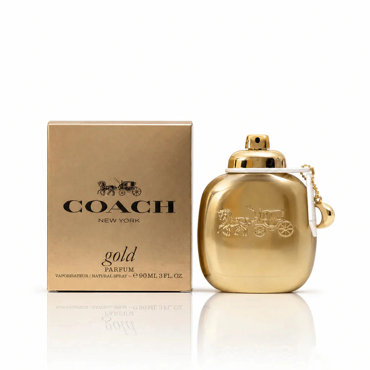 Coach New York Gold 3.4 oz Eau de Parfum Spray bottle