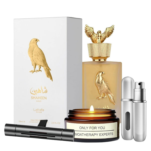 Lattafa Pride Shaheen Silver 3.4 oz Eau de Parfum spray bottle
