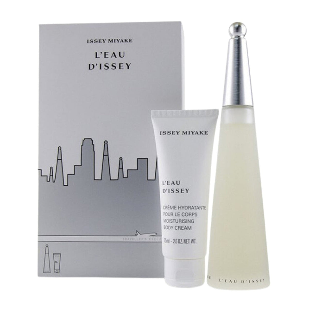 Issey Miyake 2 piece fragrance set with 3.4 oz Eau de Toilette spray and 2.7 oz body cream