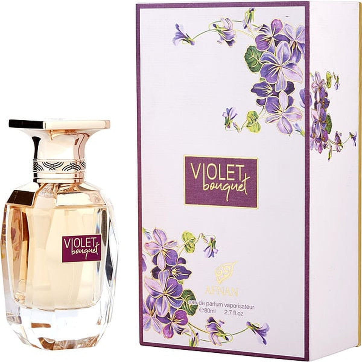 AFNAN Violet Bouquet 3.0 oz Eau de Parfum spray bottle