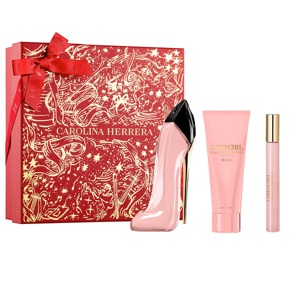 C. Herrera Good Girl Blush 3pc (2.8oz Eau de Parfum + 3.4oz Bl + 10ml) - Set