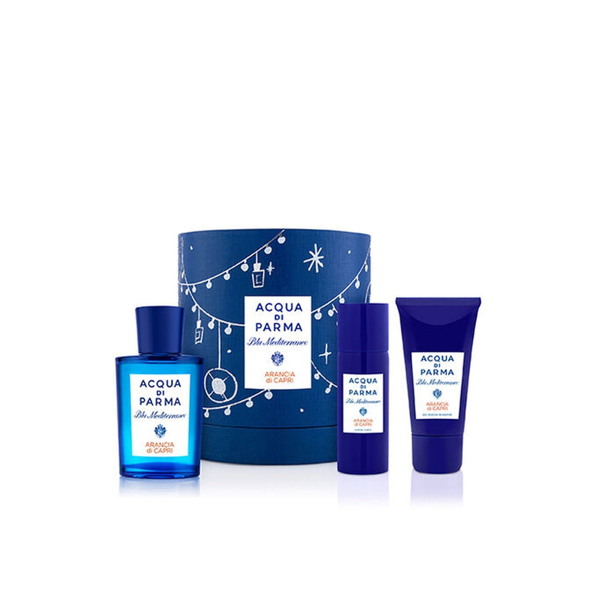 Acqua di Parma Blu Mediterraneo Arancia di Capri 3-piece set with eau de cologne, body lotion, and shower gel