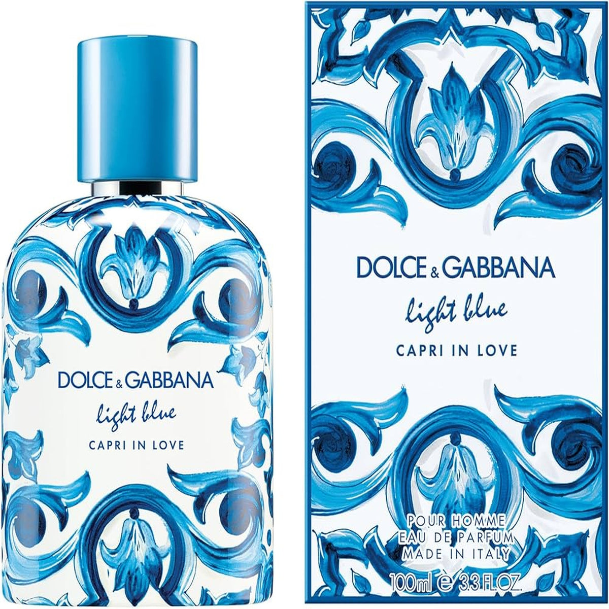 Dolce and Gabbana Light Blue Capri In Love Eau de Parfum 3.4 oz spray bottle