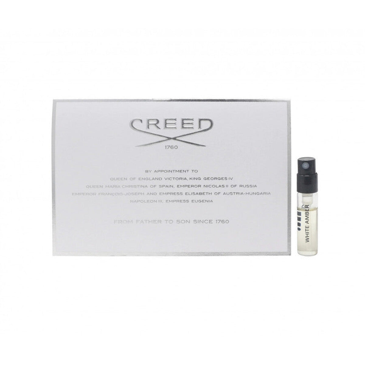 Creed White Amber 1.7ml fragrance sample vial case of 100