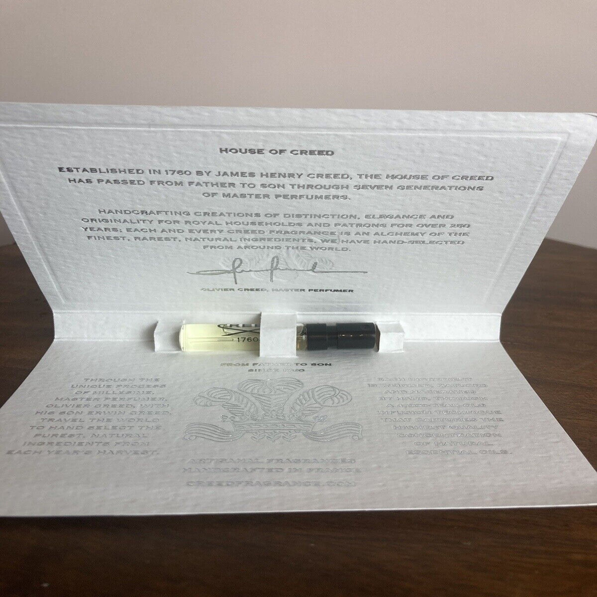 Creed Original Santal 1.7ml fragrance sample vial