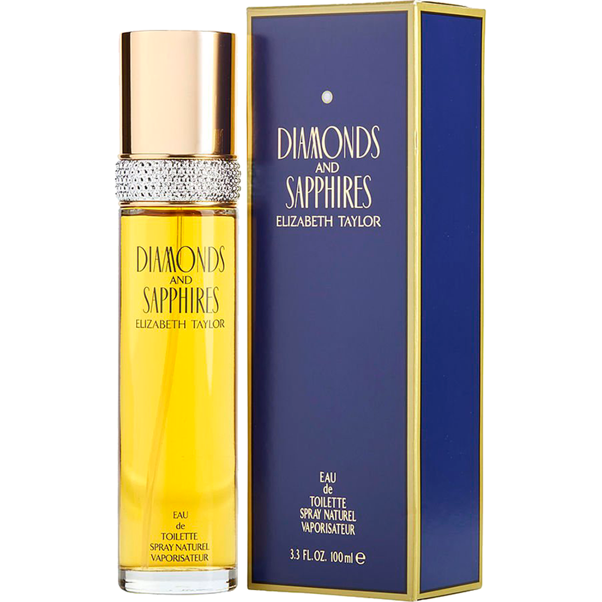 Diamonds and Sapphires 3.4 oz EDT Spray perfume bottle