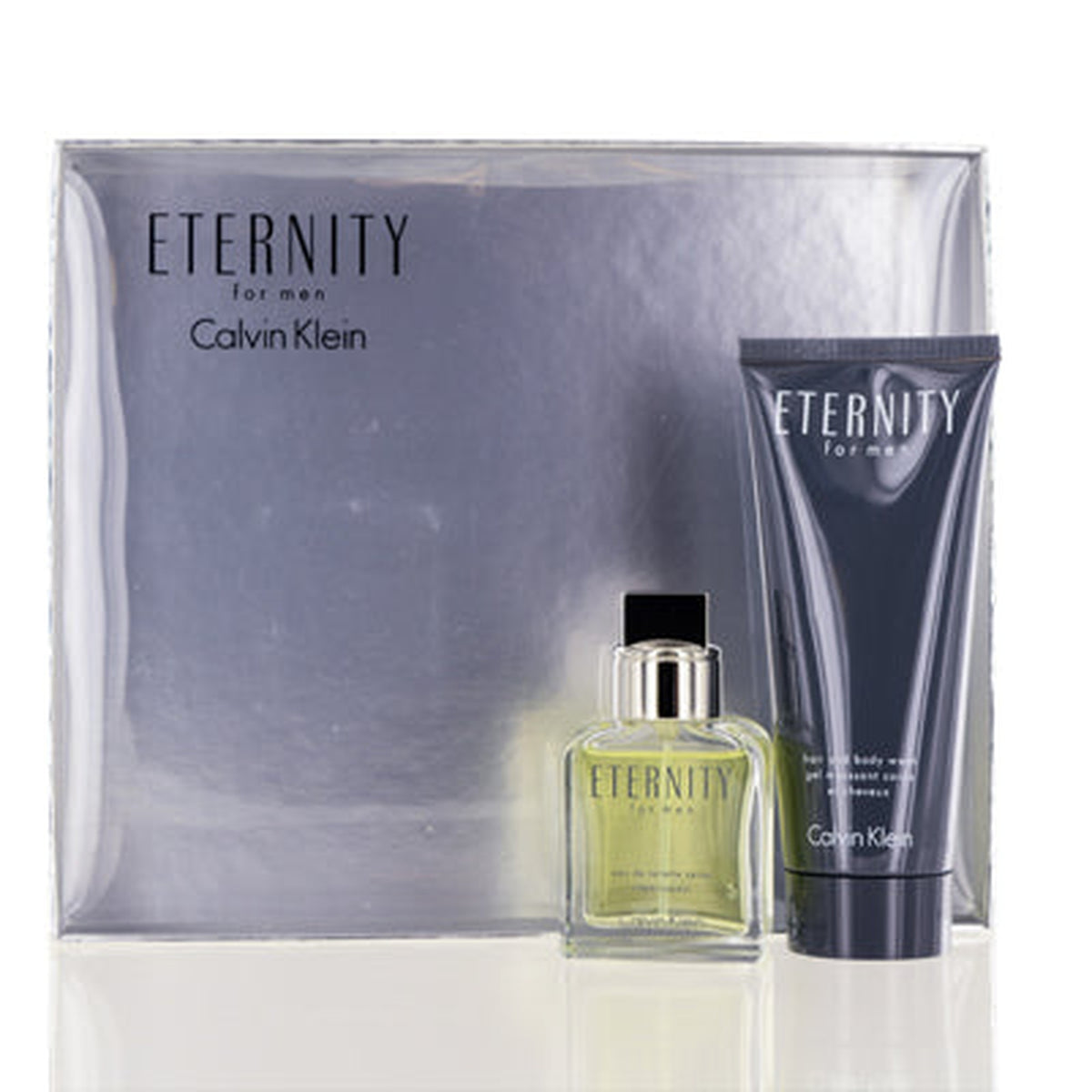 CK Eternity 2PC gift set with 1.0 oz Eau de Toilette and 3.4 oz shower gel