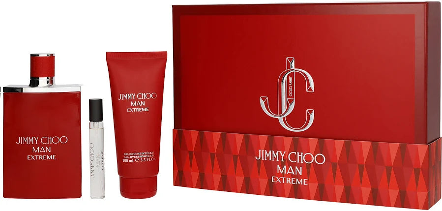 Jimmy Choo Man Extreme 3pc (3.4 Eau de Parfum+3.4 Shower Gel+7.5ml Mini) - Set