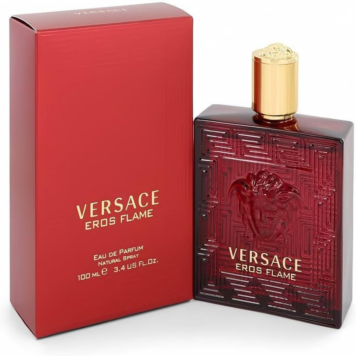 Versace Eros Flame 3.4 oz Eau de Parfum Spray bottle