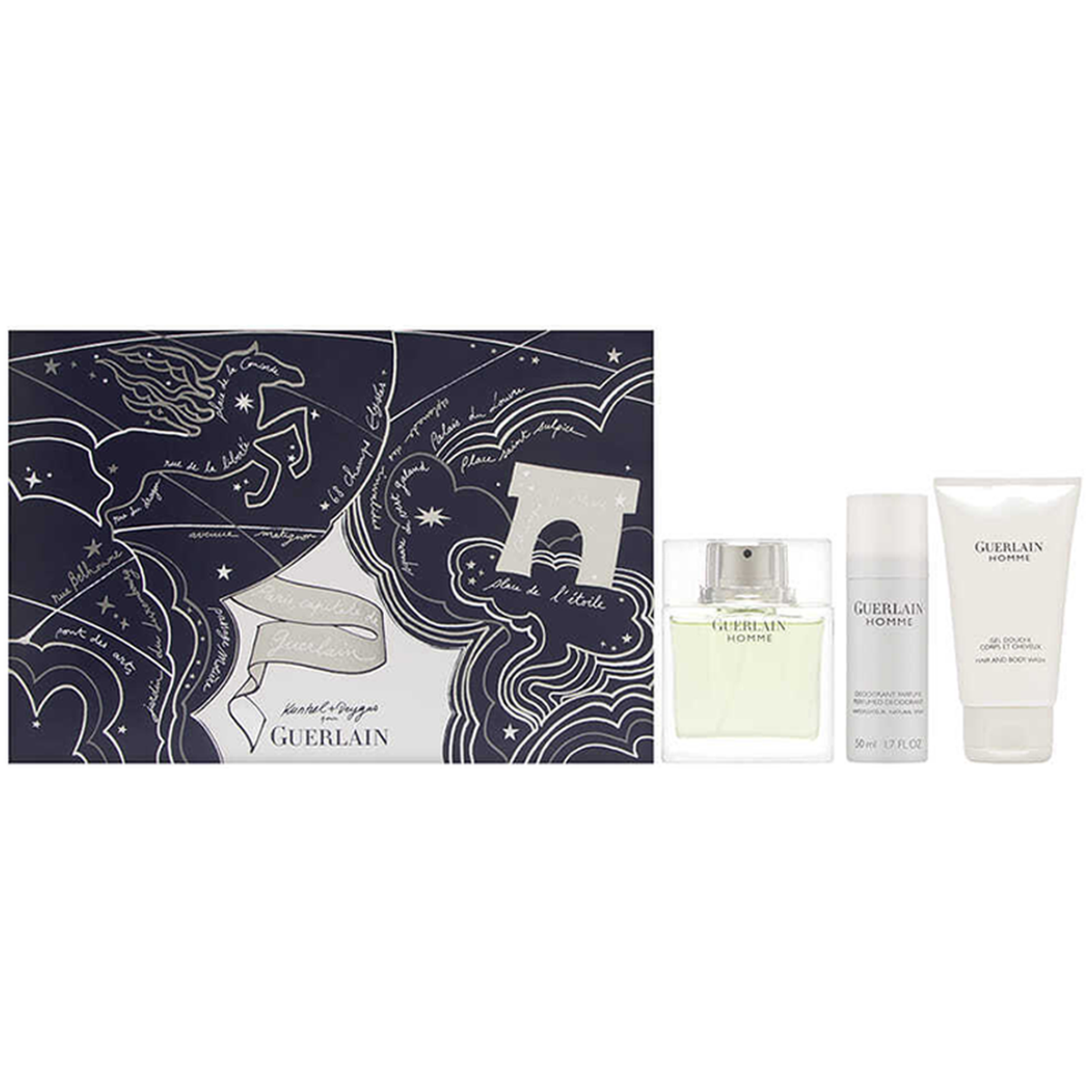 GUERLAIN P.HOMME 3PC men's fragrance gift set