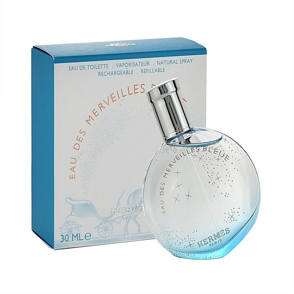 Hermès Eau des Merveilles Bleue 3.4 oz Eau de Toilette spray bottle