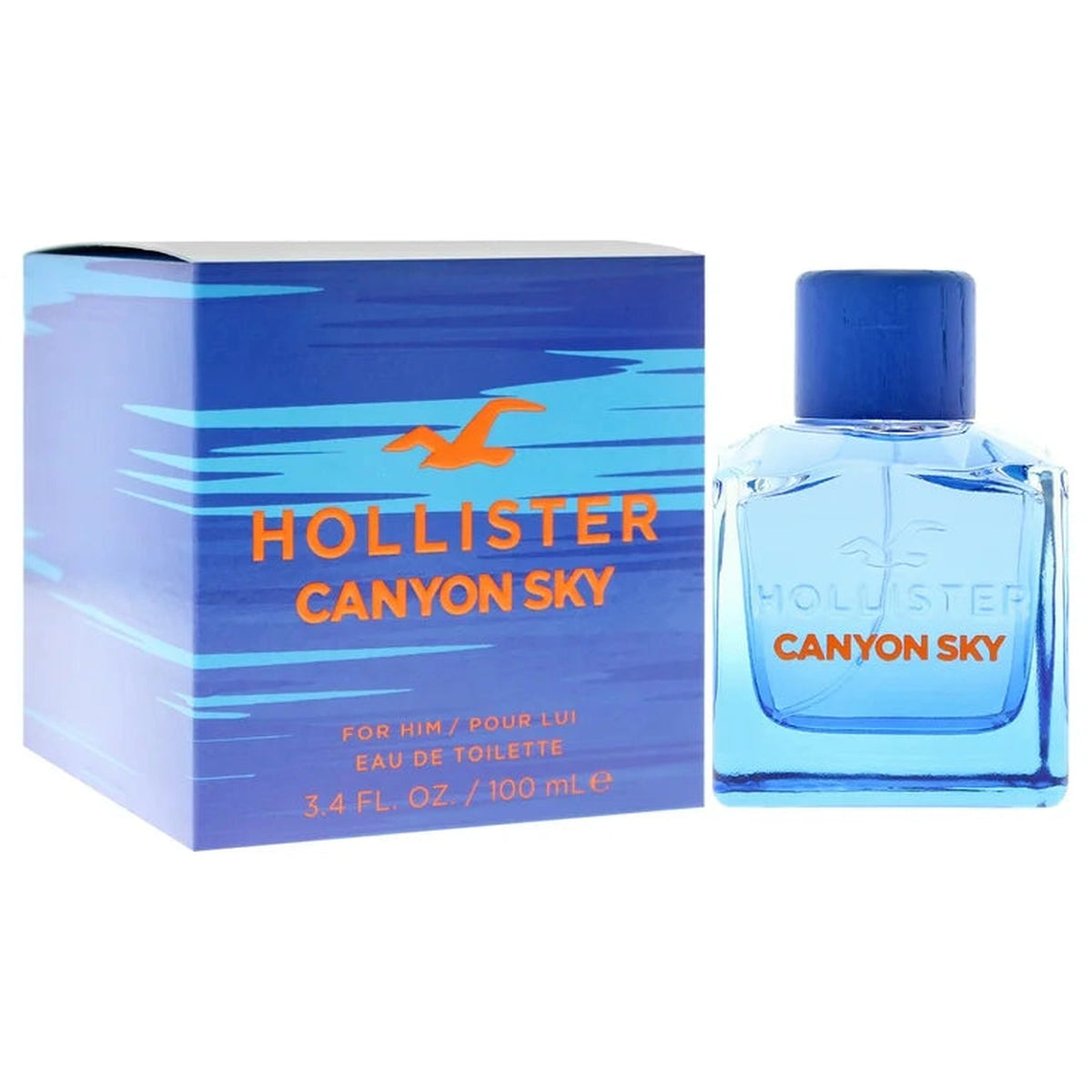 Hollister Canyon Sky 3.4 oz EDT Spray men’s fragrance bottle