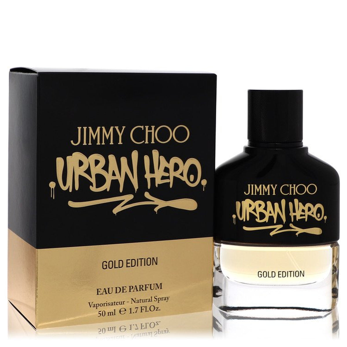 Jimmy Choo Urban Hero Gold Intense 3.4 oz Eau de Parfum Spray bottle