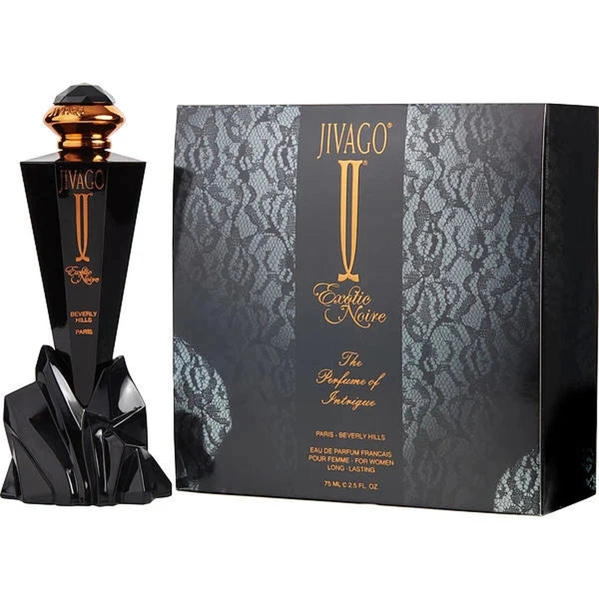 JIVAGO Exotic Noir 2.5 oz Eau de Parfum Spray with Base bottle