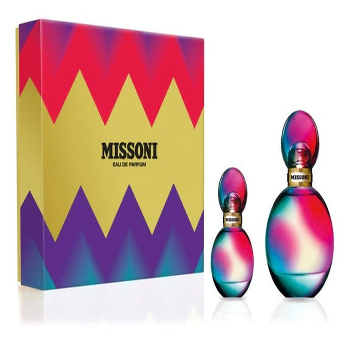 Missoni 2 piece Eau de Parfum set with 3.4 oz and 1.0 oz bottles