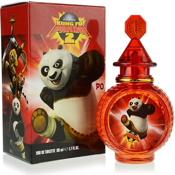 KUNG FU PANDA PO 3PCS fragrance gift set with 1.7 oz eau de toilette, 2.5 oz shower gel, and collectible pin