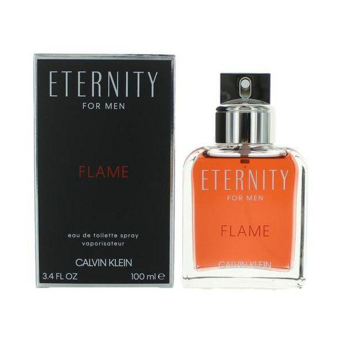 CK Eternity Flame 3.4 oz EDT Spray by Calvin Klein fragrance bottle