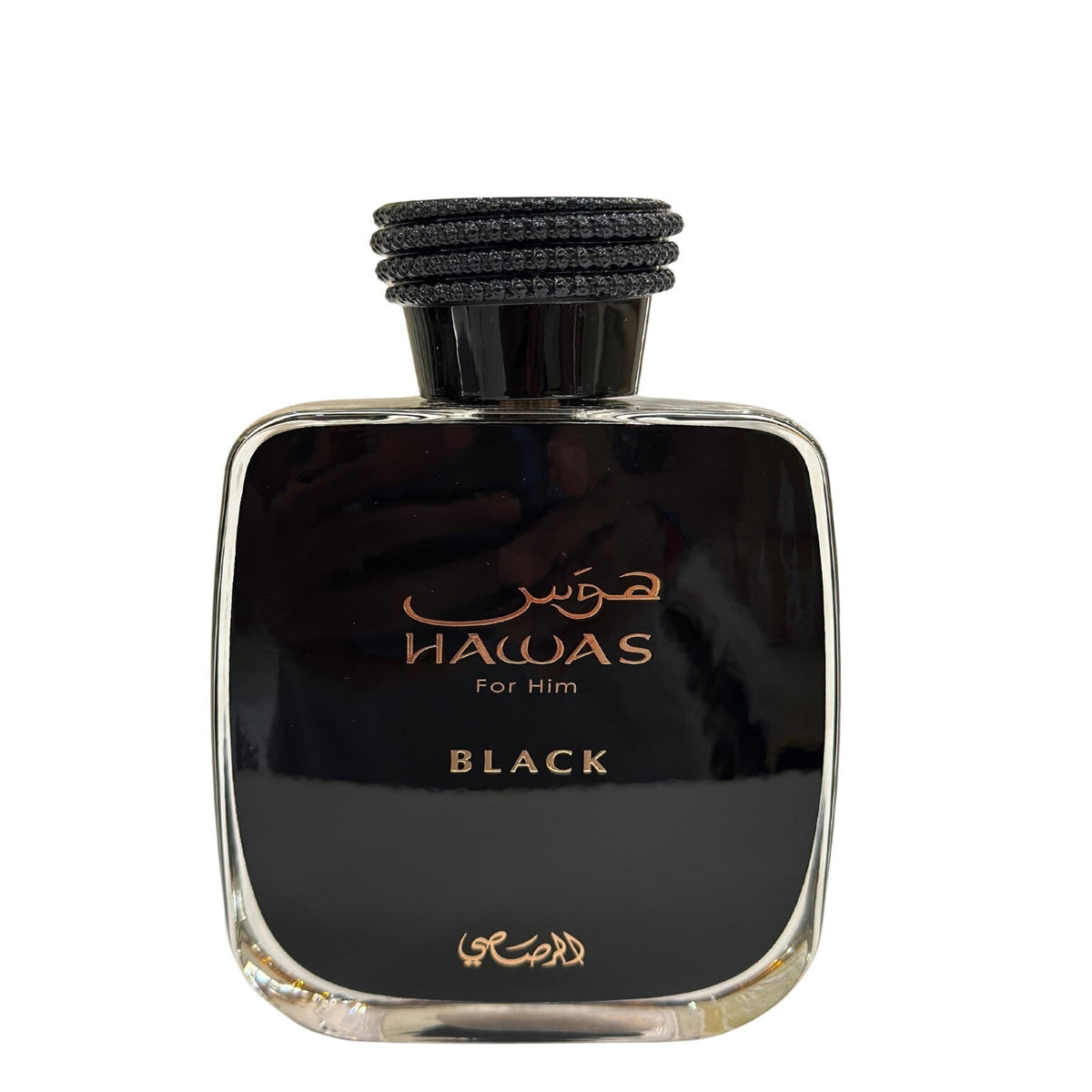 Rasasi Hawas Elixir 3.4 oz Eau de Parfum spray bottle