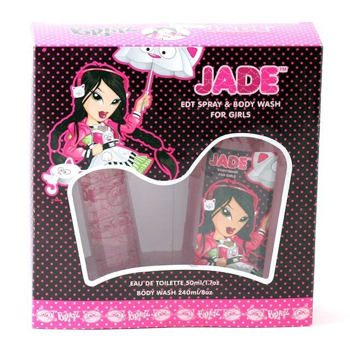 BRATZ Jade 2-piece fragrance set with 1.7 oz eau de toilette and 8 oz body wash