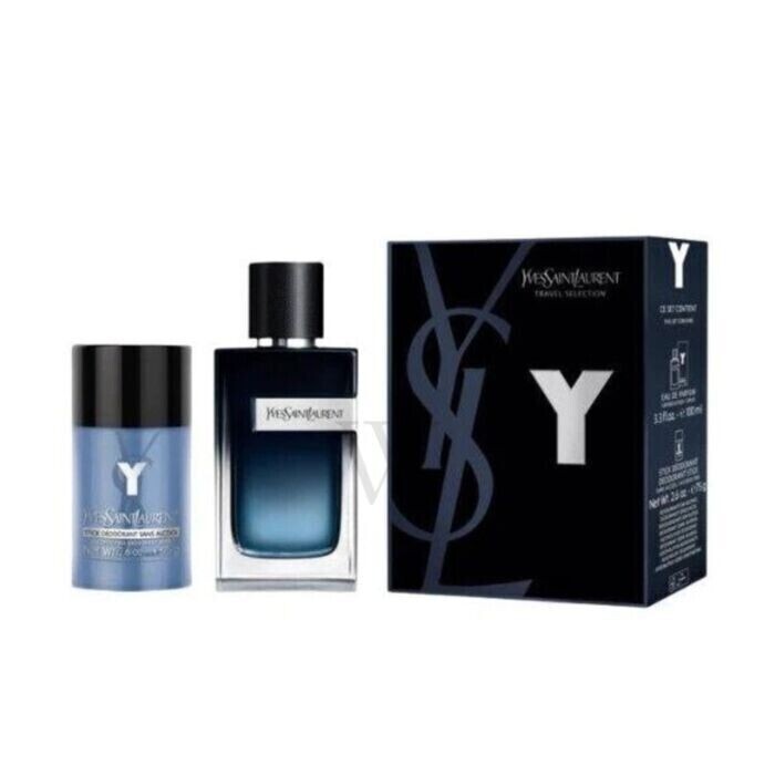 YSL "Y" 2PC (3.4OZ EDP + 2.6OZ DEO STK) TRAVEL BOX - Set