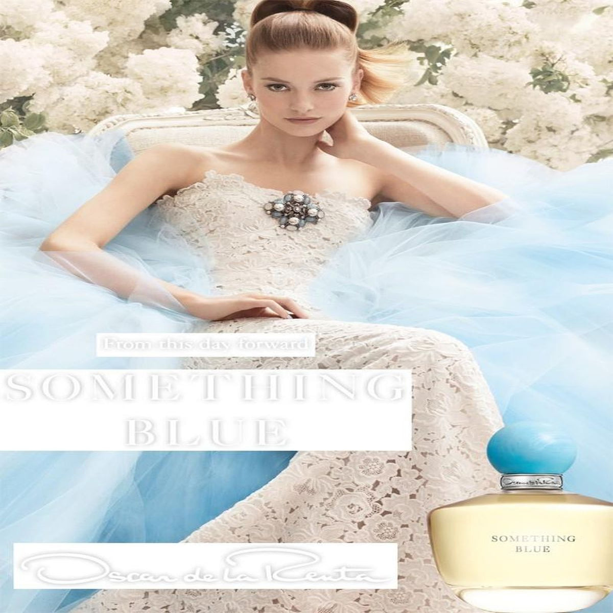 Oscar de la Renta Something Blue Eau de Parfum 3.4 oz bottle