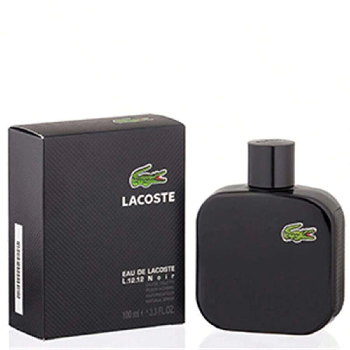 Lacoste Noir 3.4 oz EDT Spray men's fragrance bottle