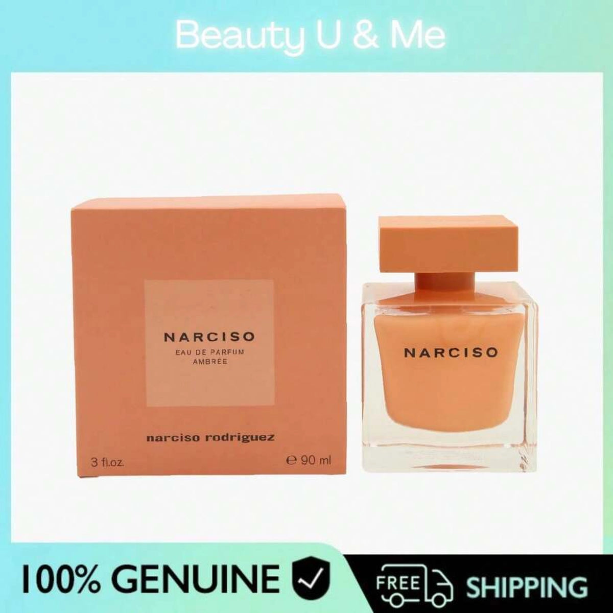 Narciso Rodriguez Ambrée 3.0 oz Eau de Parfum spray bottle