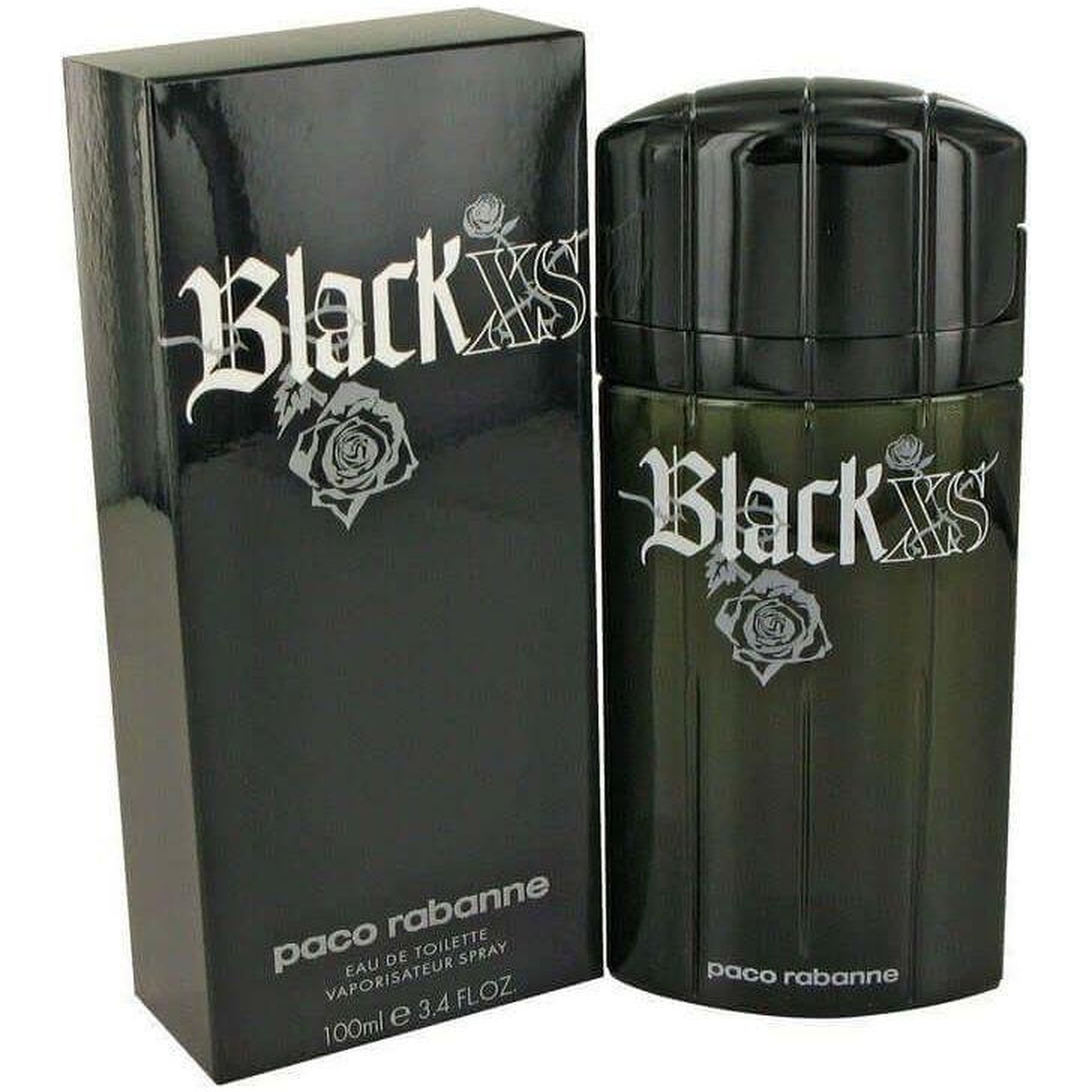 Paco Rabanne Black XS 3.4 oz Eau de Toilette spray bottle