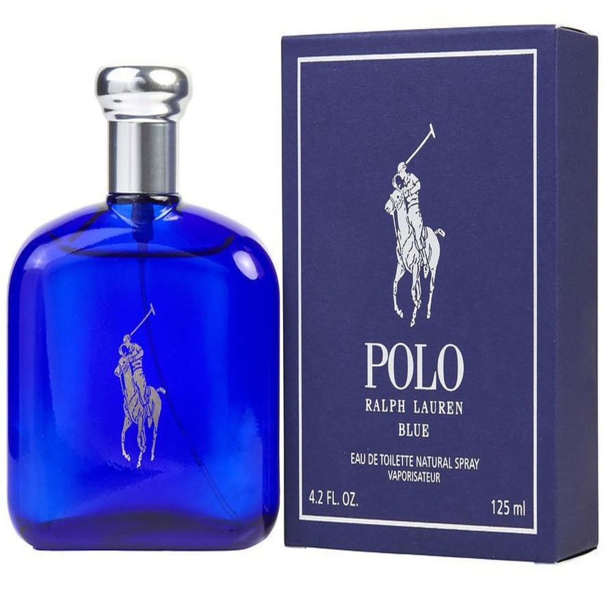 Polo Blue by Ralph Lauren 4.2 oz Eau de Toilette refillable spray bottle