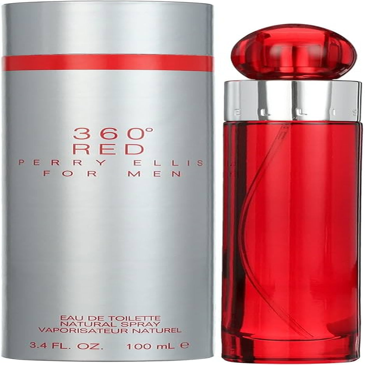 Perry Ellis 360 Red 3.4 oz Eau de Parfum spray bottle