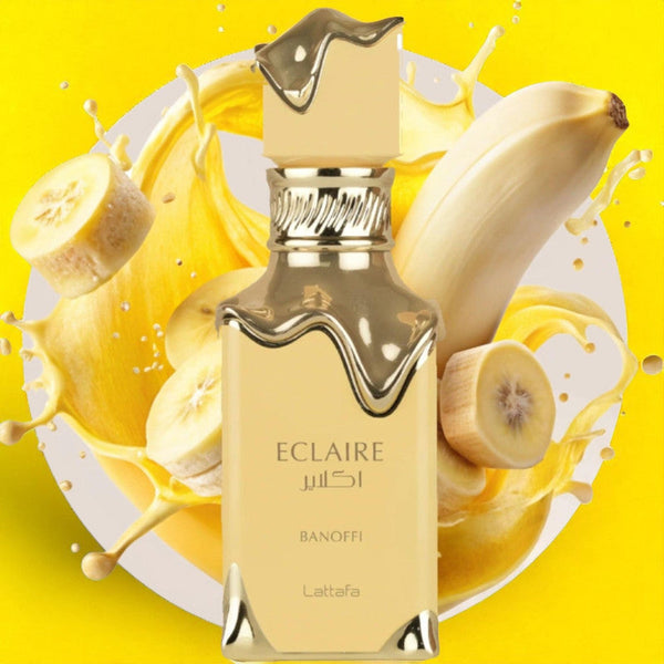 Lattafa Éclaire Banoffi 3.4 oz Eau de Parfum Spray bottle