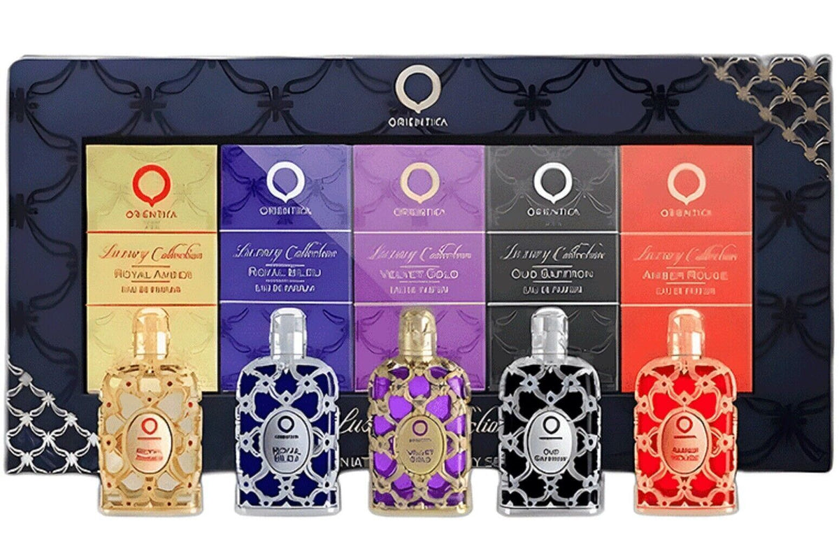 ORIENTICA 5PC MINIS (ROYAL AMBER+ROYAL BLEU+VELVET GOLD+OUD SAFFRON+AMBER ROUGE) - Set