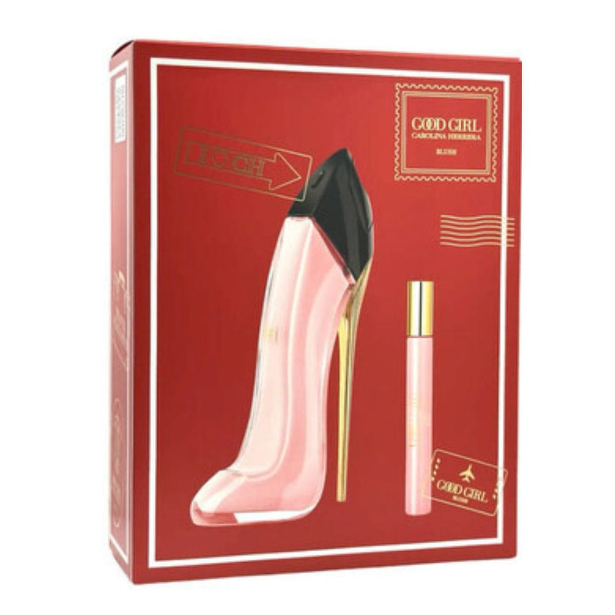 Carolina Herrera Good Girl Blush 2-piece set with 2.8 oz Eau de Parfum and 10 ml travel spray