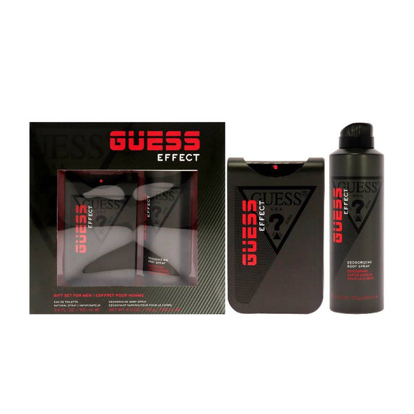 GUESS Effect 2PC gift set with 3.4 oz Eau de Toilette and 6 oz body spray