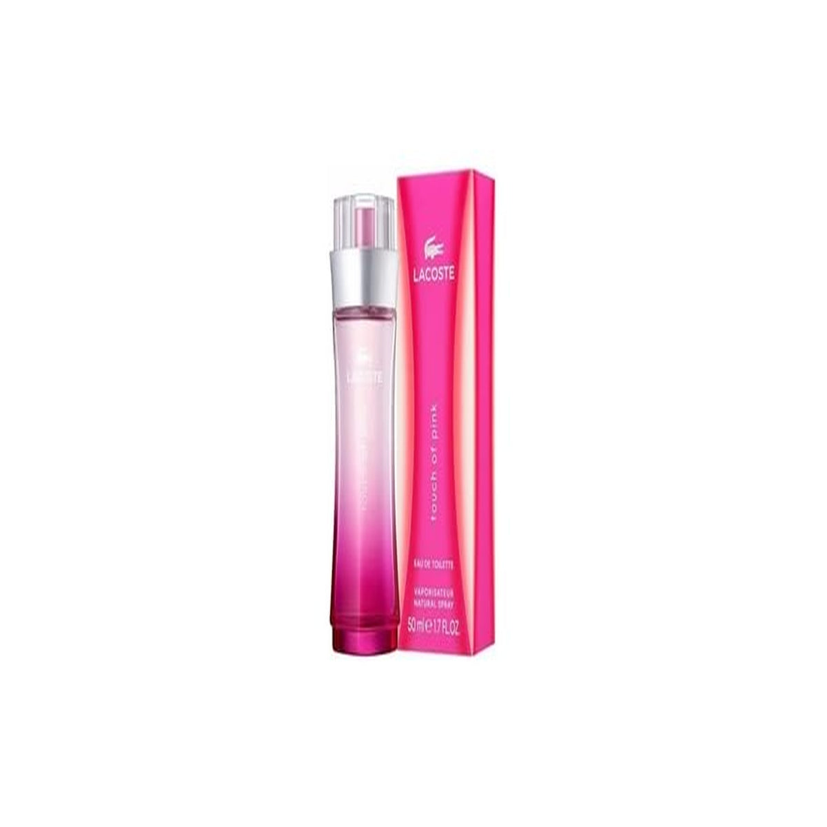 Lacoste Touch of Pink 3.0 oz EDT Spray perfume bottle