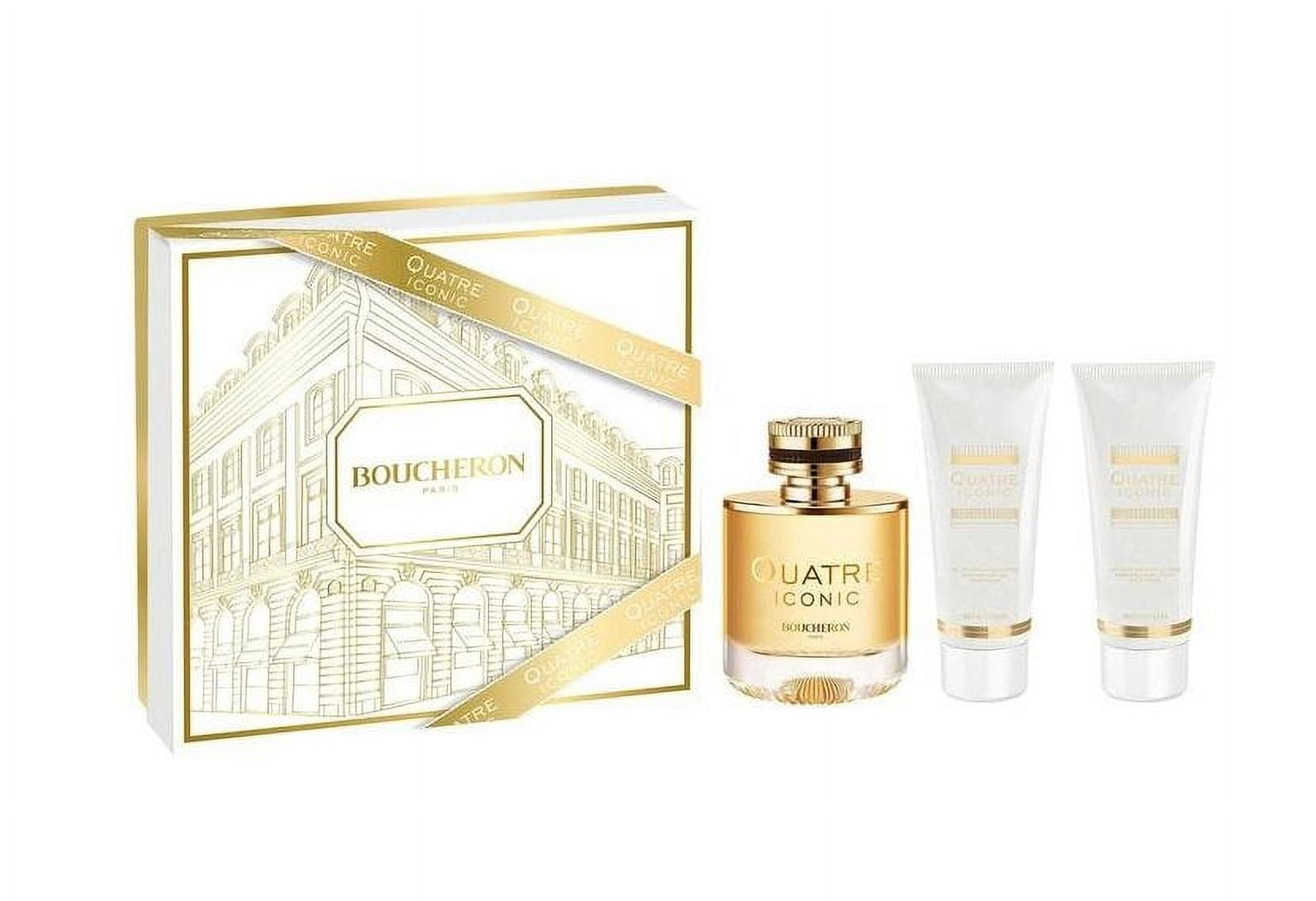 BOUCHERON QUATRE ICON 3PC (3.4OZ EDP +3.4SG+3.4BL) - Set