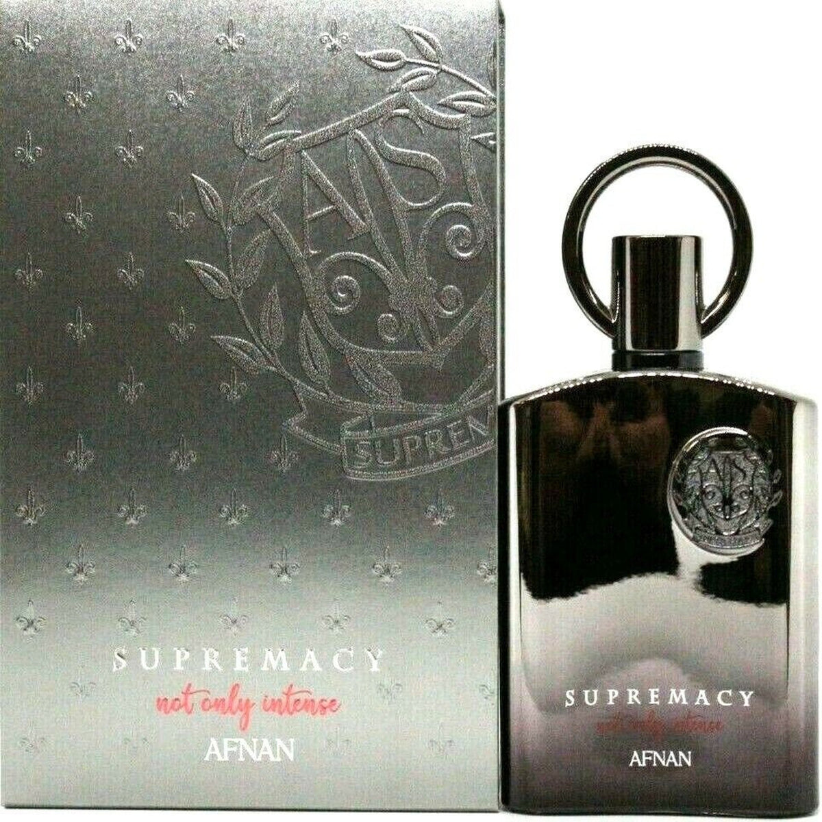 Afnan Supremacy Not Only Intense Silver 3.4 oz Extrait de Parfum spray bottle