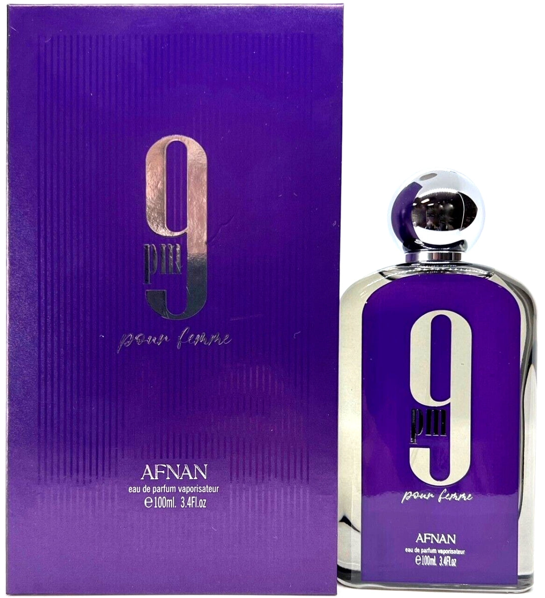 Afnan 9:00pm Femme 3.4oz Eau de Parfum (purple Box)