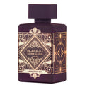 Lattafa Badee Al Oud Amethyst 3.4 oz Eau de Parfum spray bottle and box